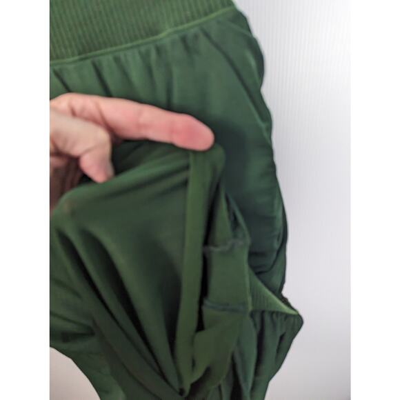 Jean Paul Gaultier Soleil Green Ruched Mesh Knit Skirt Asymmetrical VTG 90's L - Picture 9 of 12